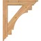 Ekena Millwork Merced Traditional Smooth Bracket w/ Offset Brace, Western Red Cedar, 5 1/2"W x 26"D x 30"H BKT0604X26X30MRC01SWR - alternate 4
